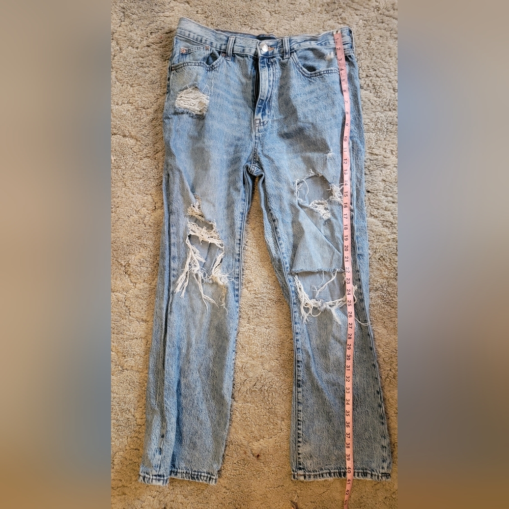 Aeropostale Light Blue Ripped Boyfriend Jeans